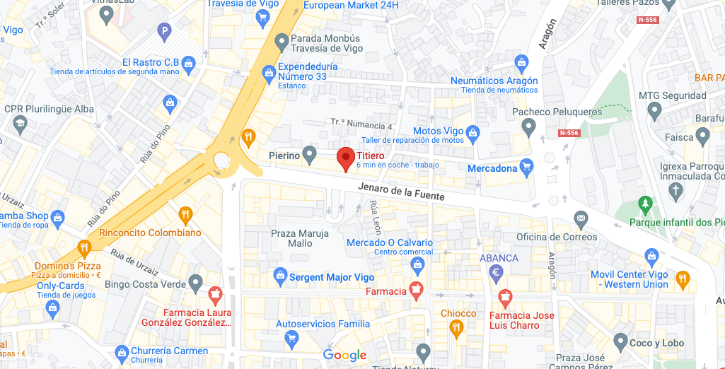 Ubicación titiero